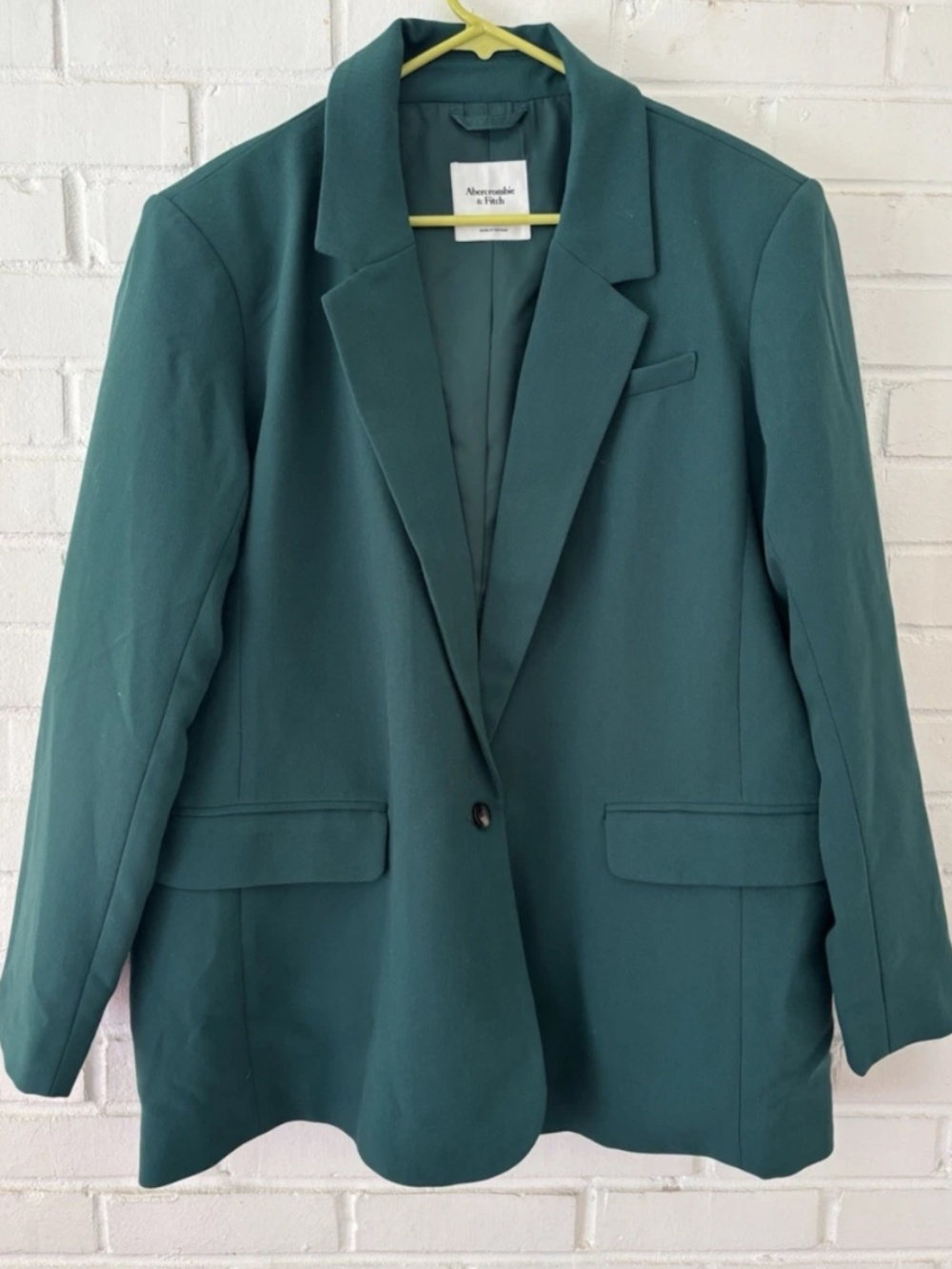 Abercrombie & Fitch Classic Suiting Blazer in a dark green shade sz Medium